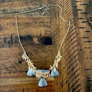 Silver and Gold Fringe Necklace BOGO FREE